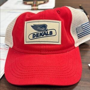 Red DEKALB corn Trucker Hat
